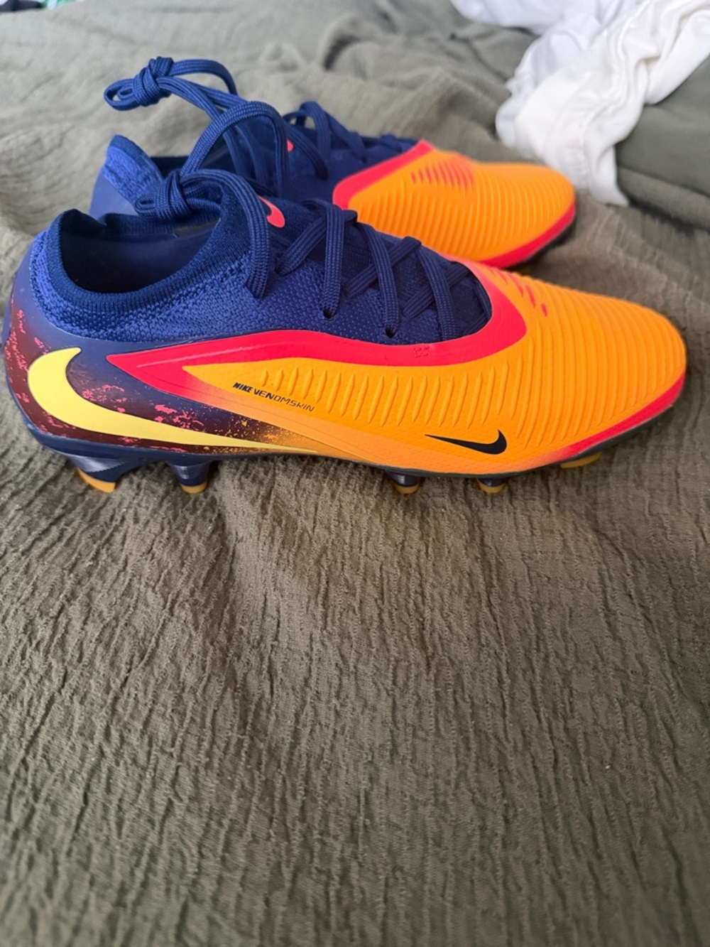 Nike Kids Soccer Cleats - Orange, Blue, Yellow